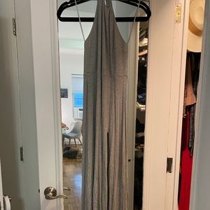 Gray halter Torn by Ronny Kobo dress